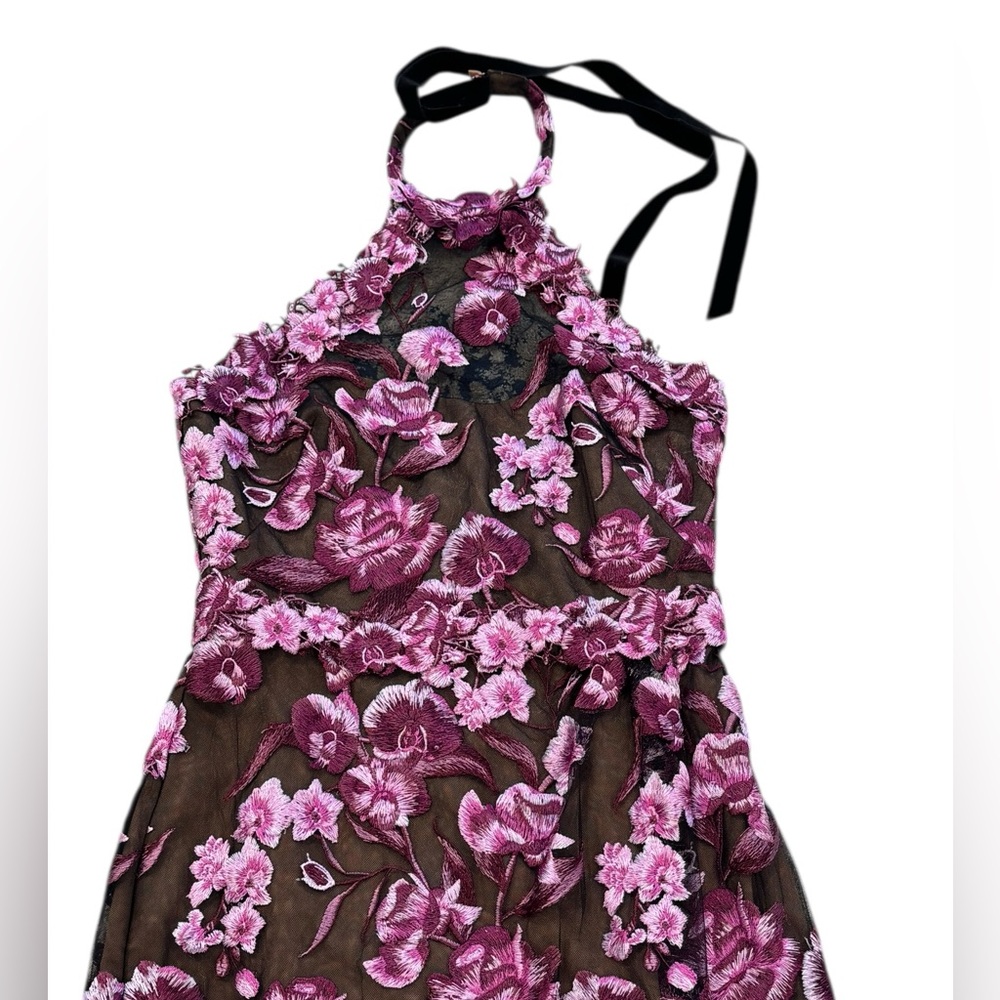 MARCHESA NOTTE***Elegant Floral Embroidered Dress Gown***US 6***$1195 NWT - Picture 4 of 6